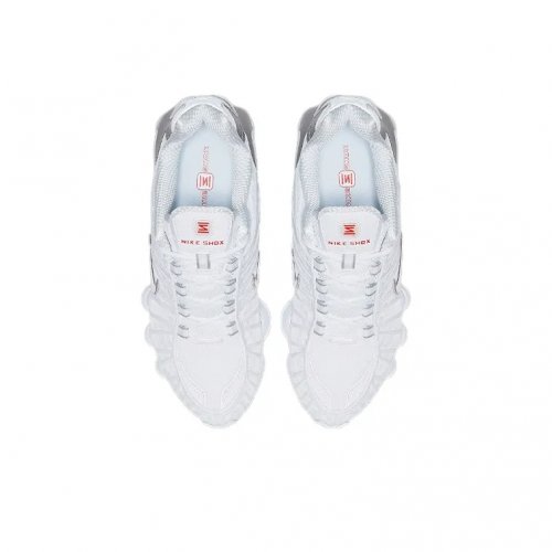 Nike Shox TL White Metallic Silver Max Orange Women's AR3566-100